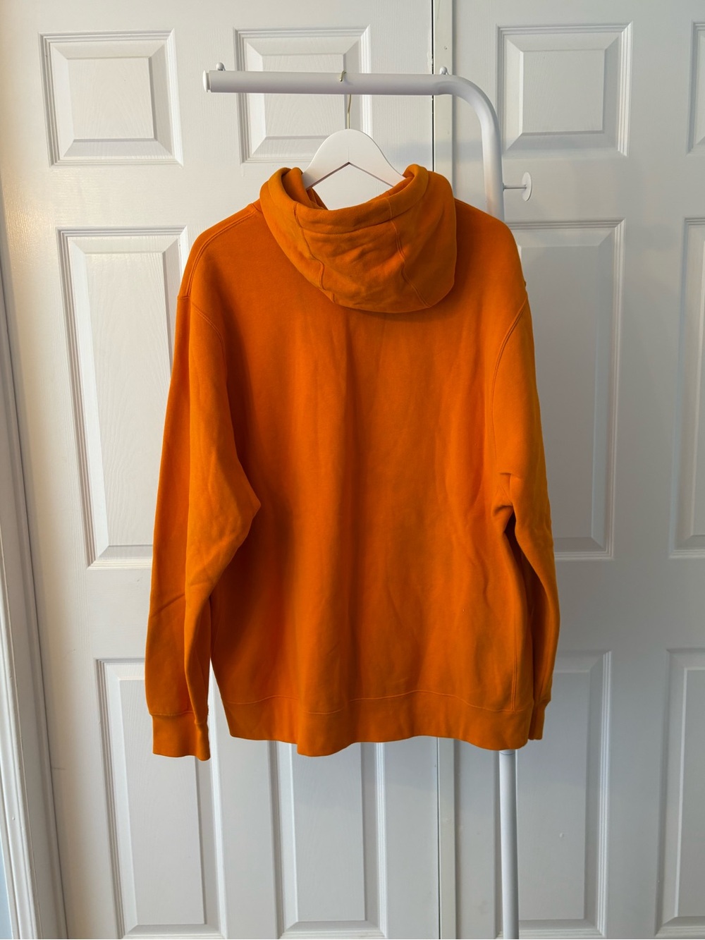 Nike Orange Cotton Blend Hoodie Sweatshirt Size Extra Large - Picture 5 of 12